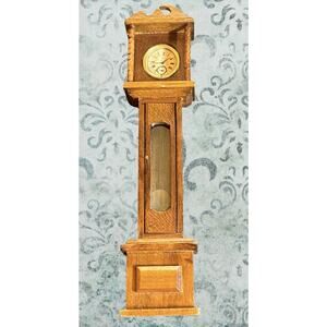 Vintage Shackman Grandfather Clock Dollhouse Toy Japan Wood 50s Furniture
